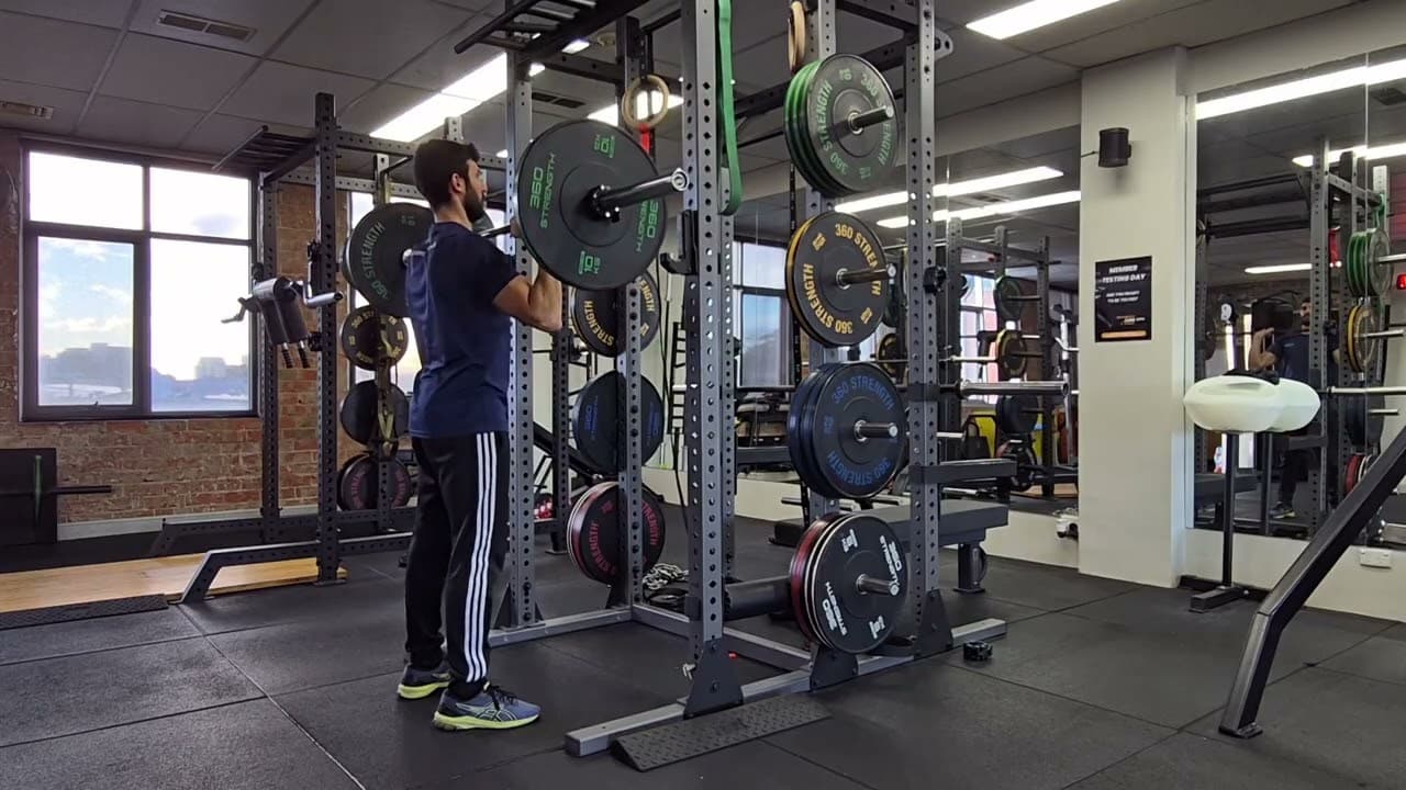 BB Standing Overhead Press