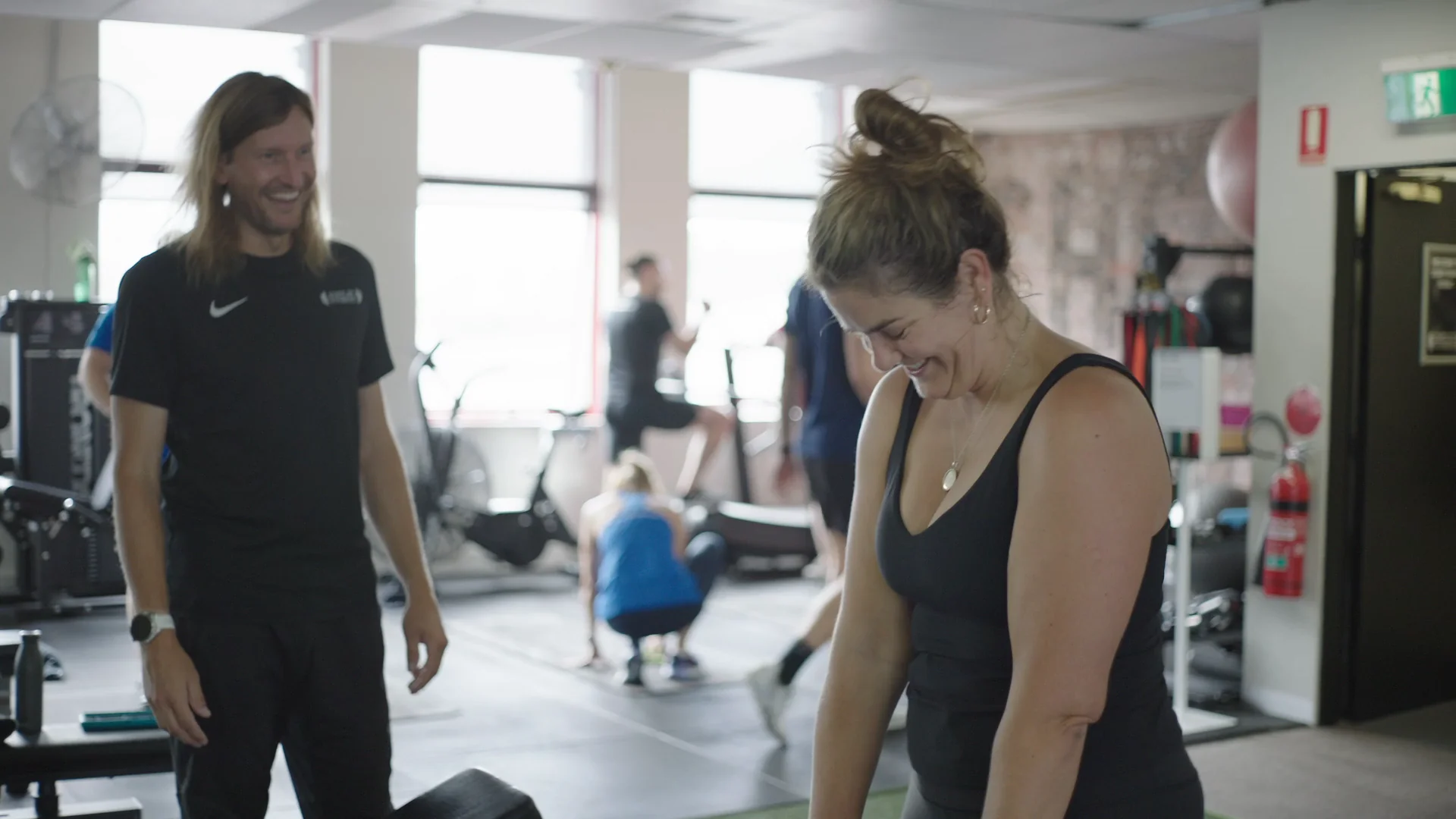 Alwyn coaching a member at State of Fitness South Yarra